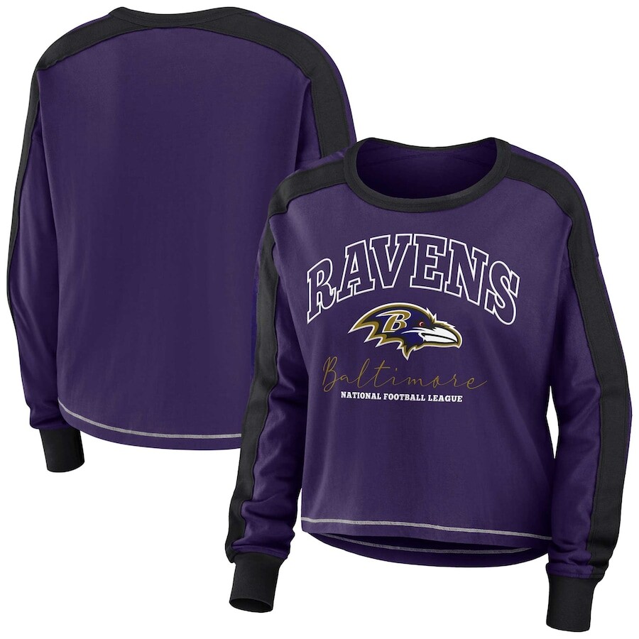 

Футболка с длинным рукавом WEAR by Erin Andrews Baltimore Ravens, фиолетовый