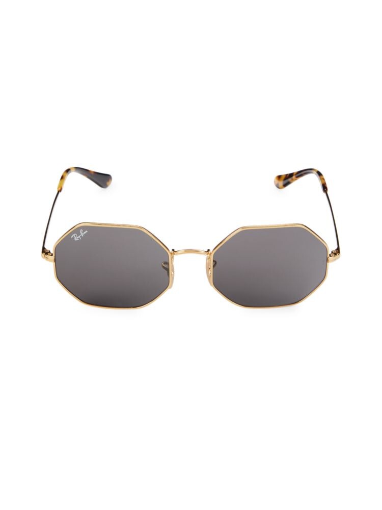 

Солнцезащитные очки с геометрическим рисунком 54MM Ray-Ban, золото
