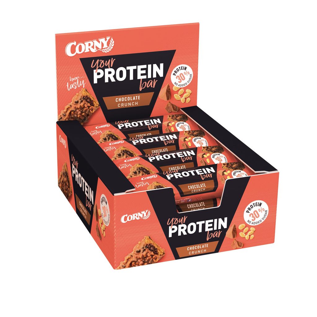 

Протеиновые батончики Corny your Protein bar Chocolate Crunch, 45 г, упаковка по 12 шт. Schwartau Werke