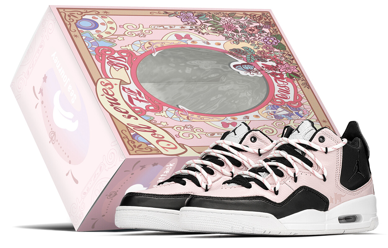 

Женские баскетбольные кроссовки Jordan Courtside 23 Vintage, Pink/ Black