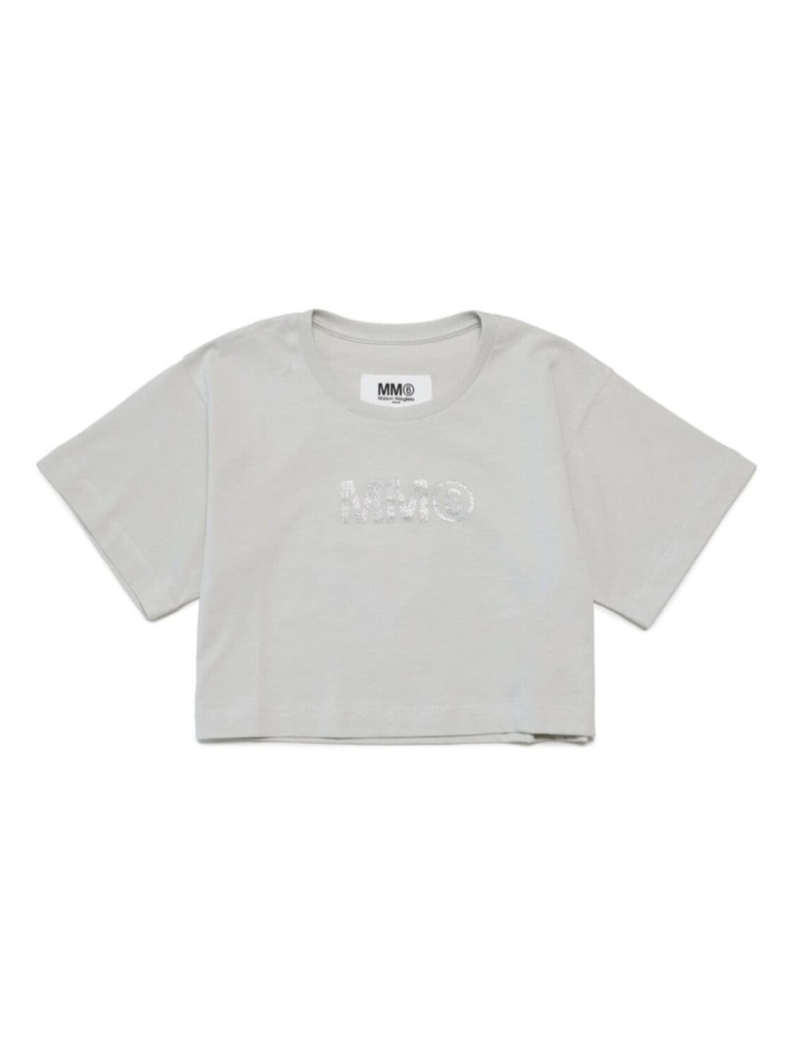 

MM6 Maison Margiela Kids футболка с логотипом, нейтральный цвет