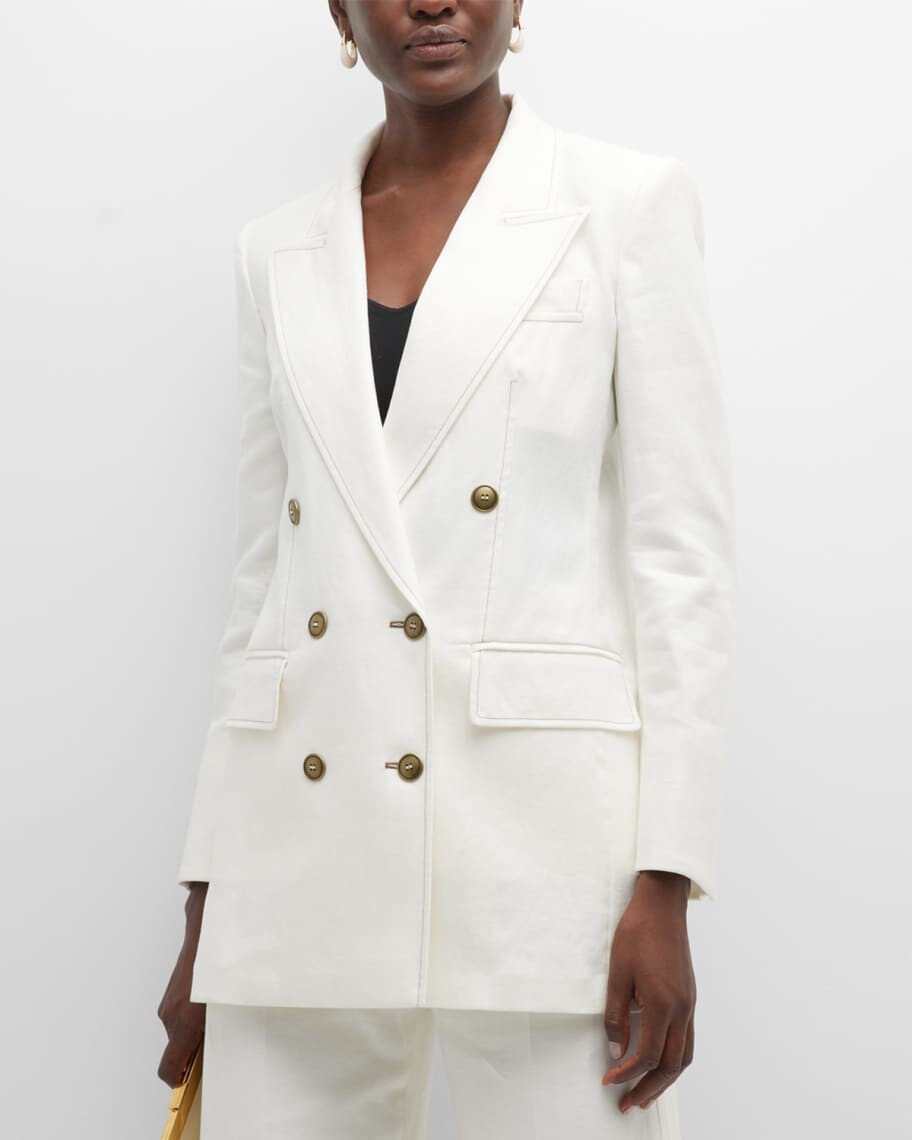 

Двубортный льняной жакет Verace Max Mara