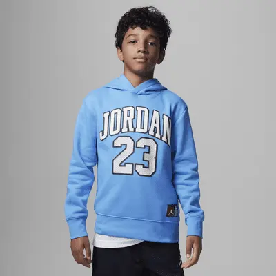

Худи Jordan Fleece Pullover Hoodie Big Kids Hoodie, цвет University Blue