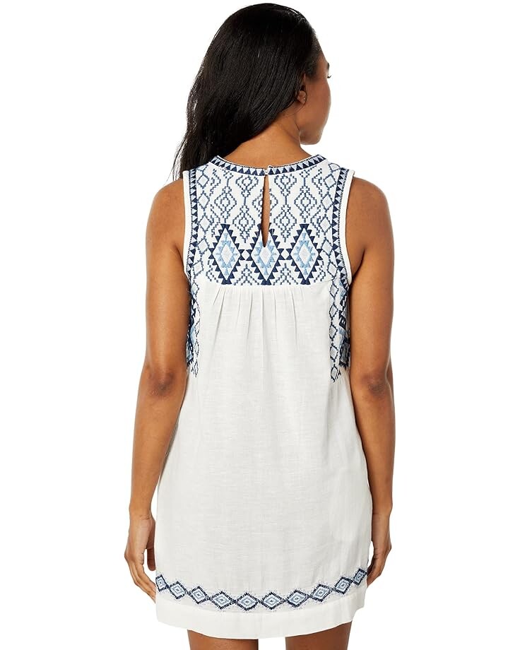 

Платье Lucky Brand Embroidered Sleeveless Dress, белый