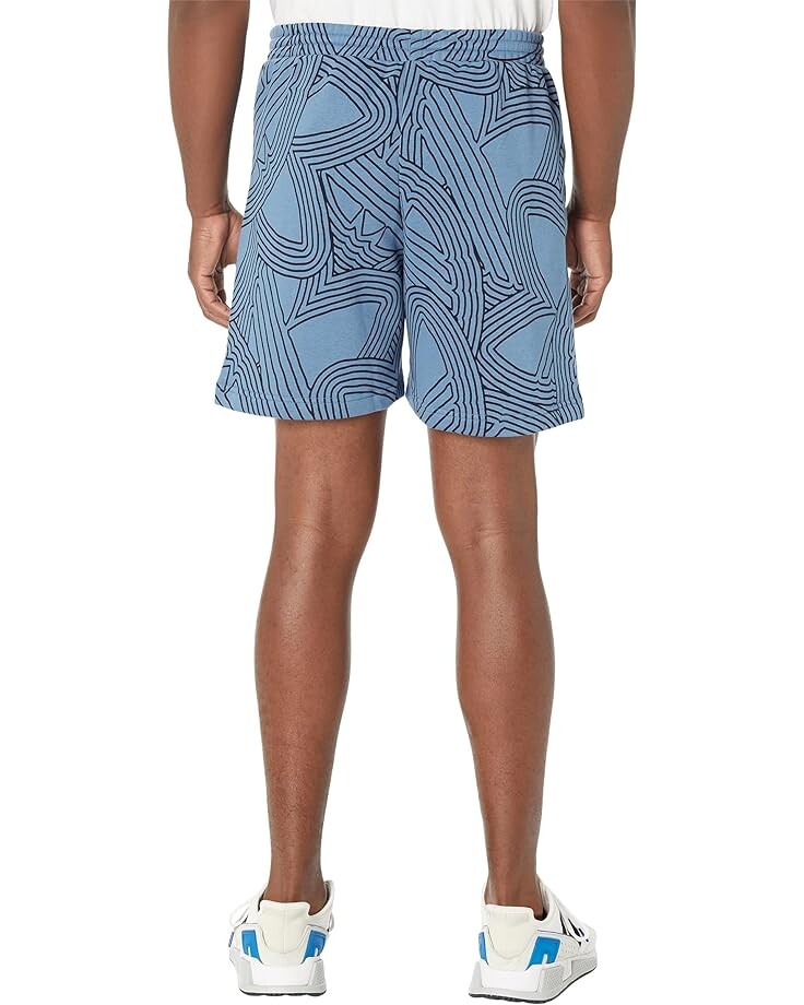 

Шорты Adidas Originals Athletic Club AOP Shorts, цвет Altered Blue/Impact Yellow