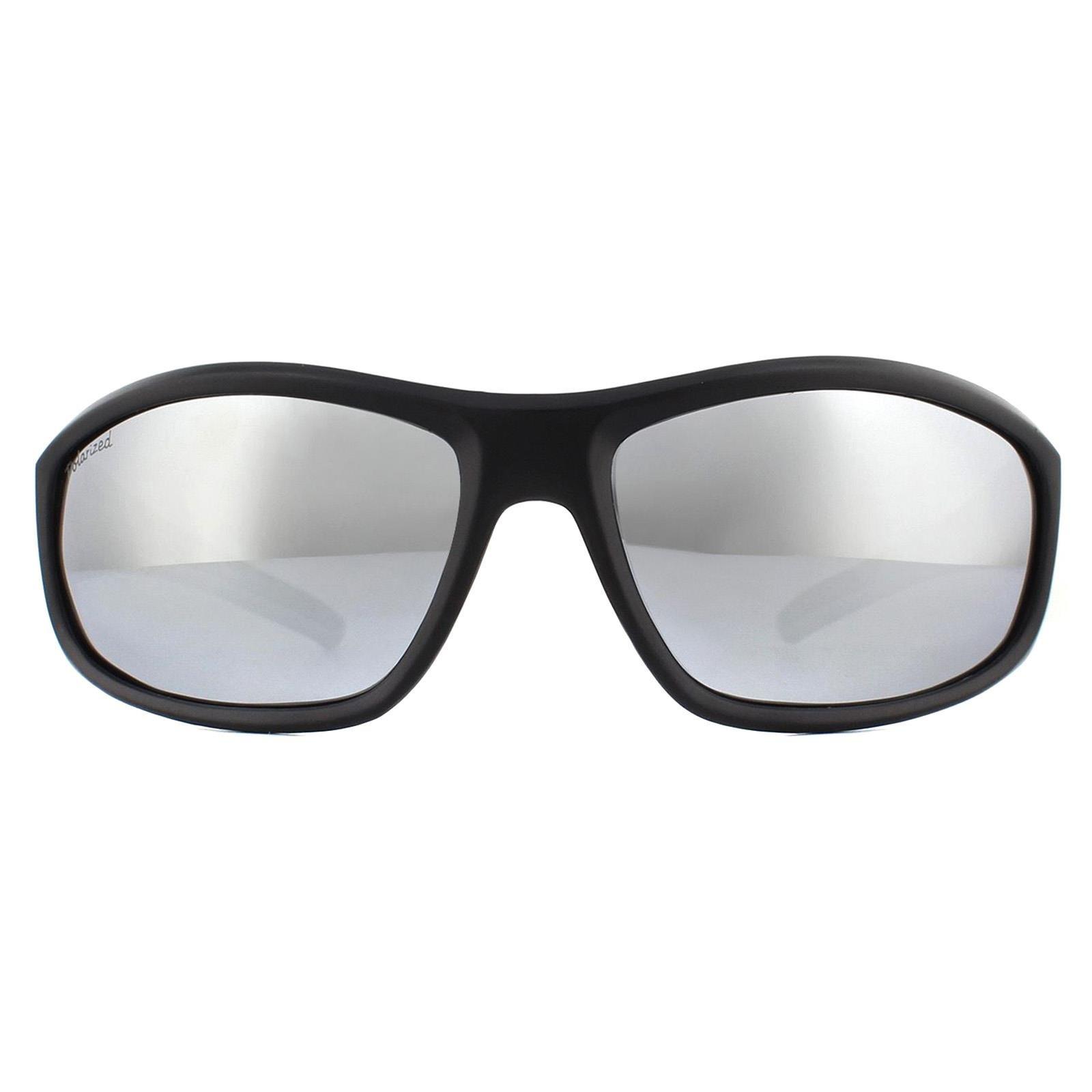 Черные резиновые серебряные зеркальные поляризованные солнцезащитные очки с запахом montana, черный