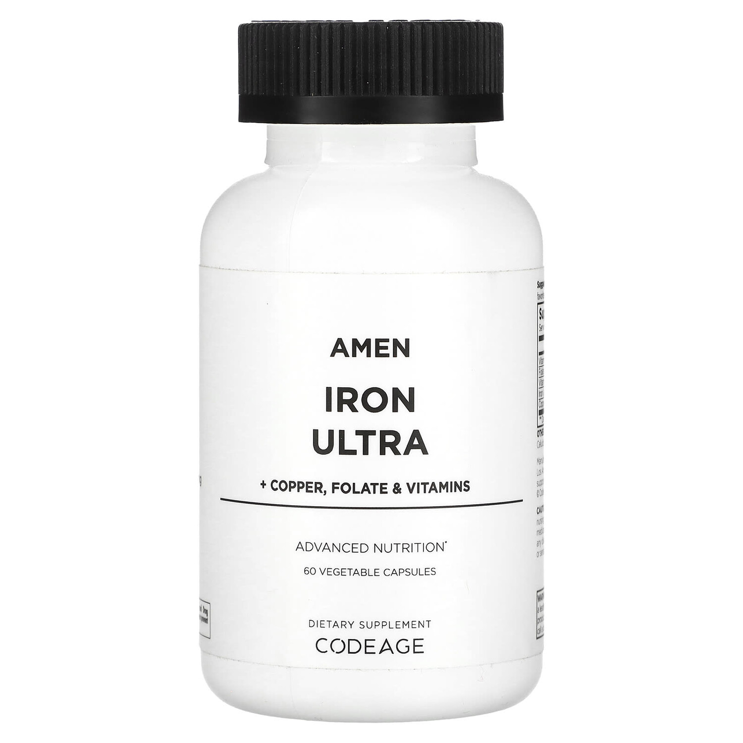 

Amen, Iron Ultra, 60 растительных капсул, Codeage