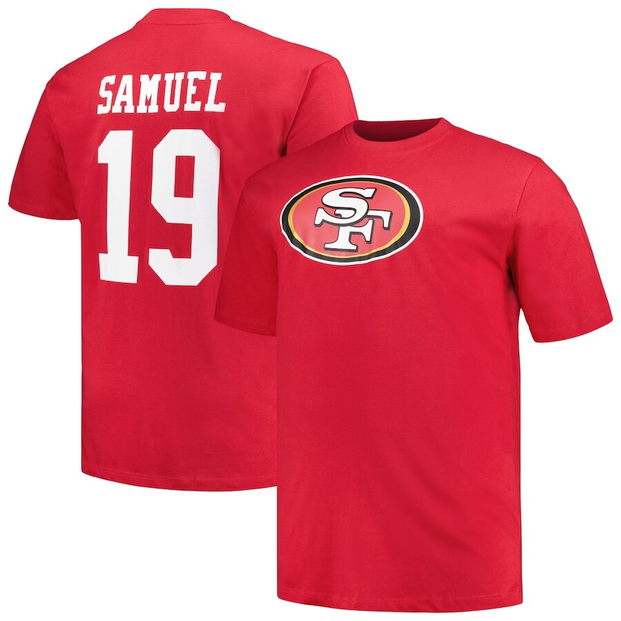 

Футболка с именем и номером Fanatics Branded San Francisco 49Ers, алый