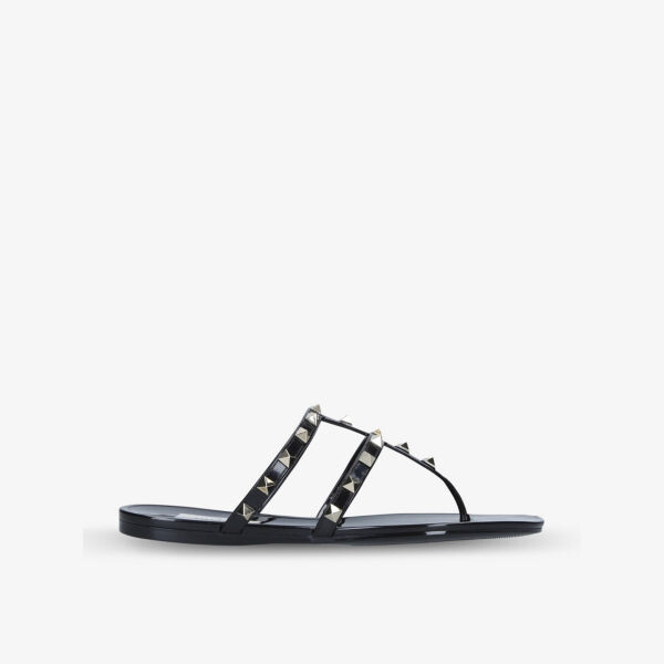 

Гладиаторские сандалии Rockstud из ПВХ Valentino Garavani, черный