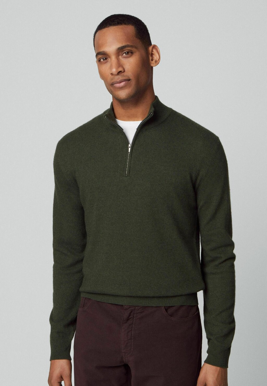 

Свитер Hzip Hackett London, цвет dark green
