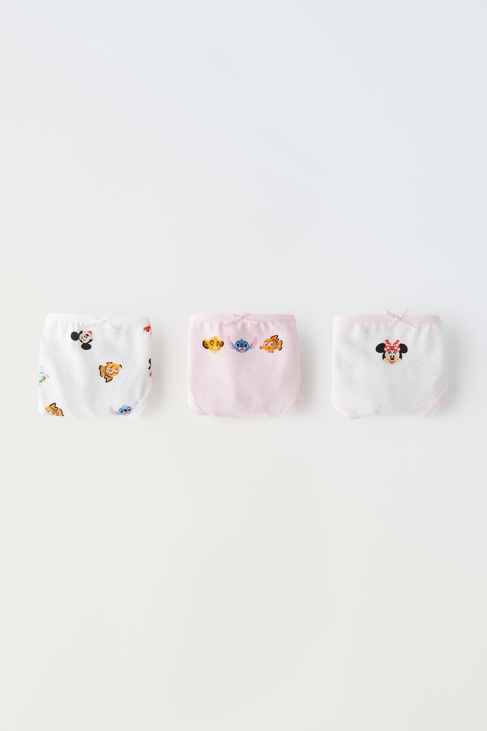 

Набор из 3 минни маус и друзей disney briefs Zara, белый