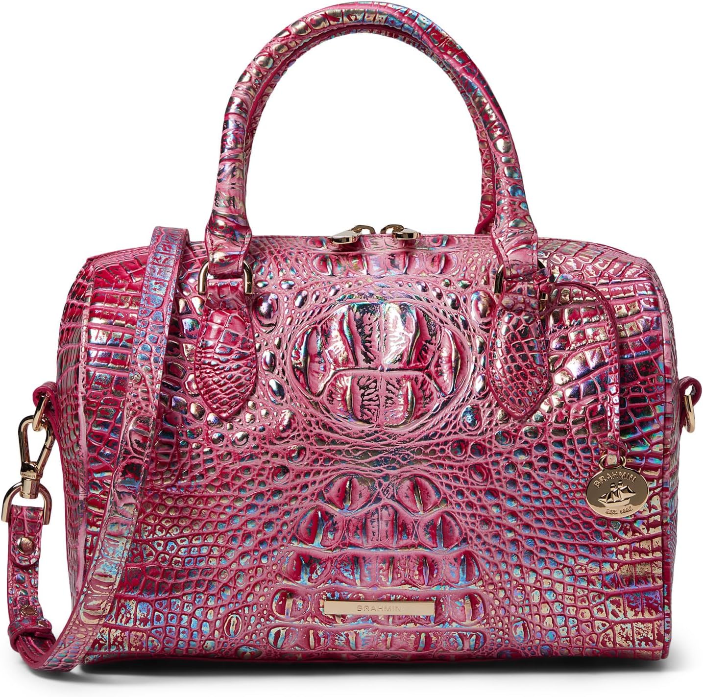 

Сумка Melbourne Stacy Satchel Brahmin, цвет Magenta Wonderland