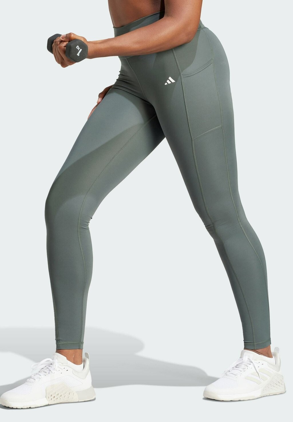 

Леггинсы OPTIME FULL-LENGTH adidas Performance, цвет legend ivy