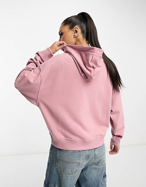 

Винтажно-розовый гибридный худи свободного кроя ASOS DESIGN