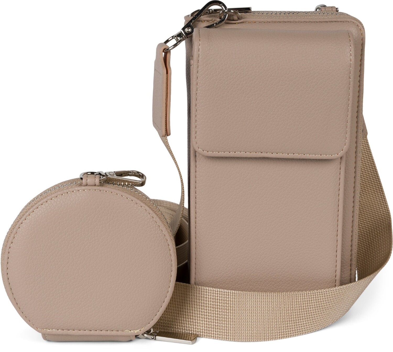 

Сумка через плечо styleBREAKER Mini Umhängetaschen Set, серо-коричневый