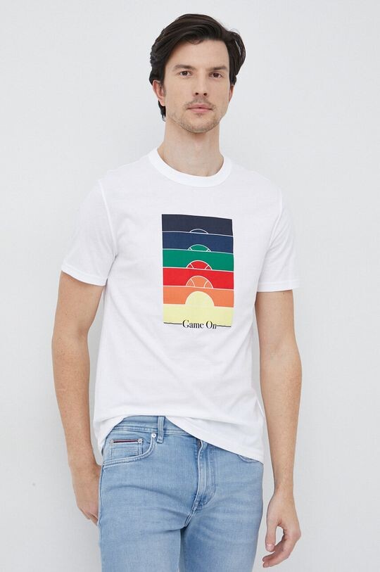 

Хлопковая футболка United Colors of Benetton, белый