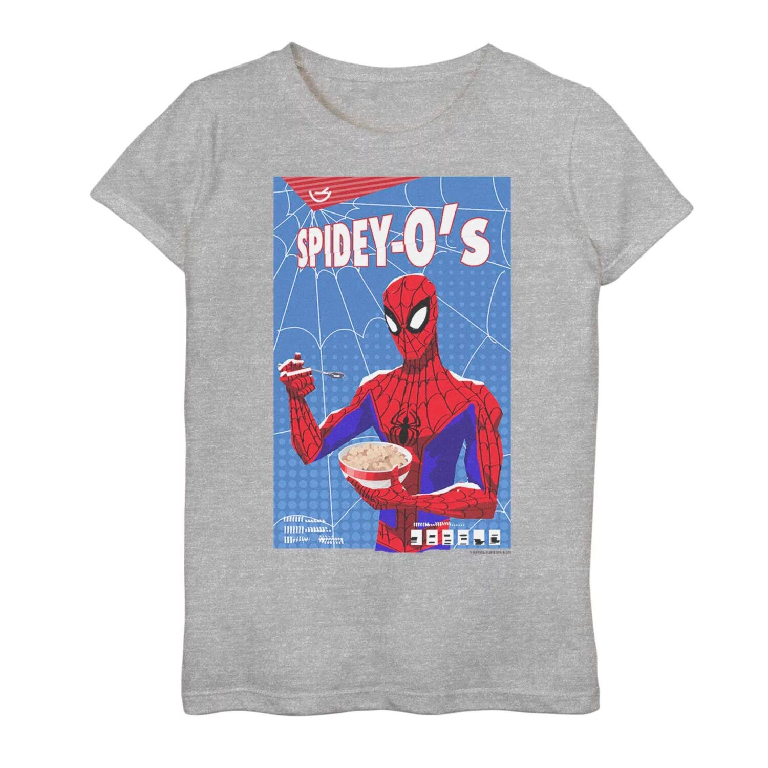 

Футболка с логотипом «Marvel Spider-Man Spidey-O's Cereal Box» для девочек 7–16 лет Licensed Character