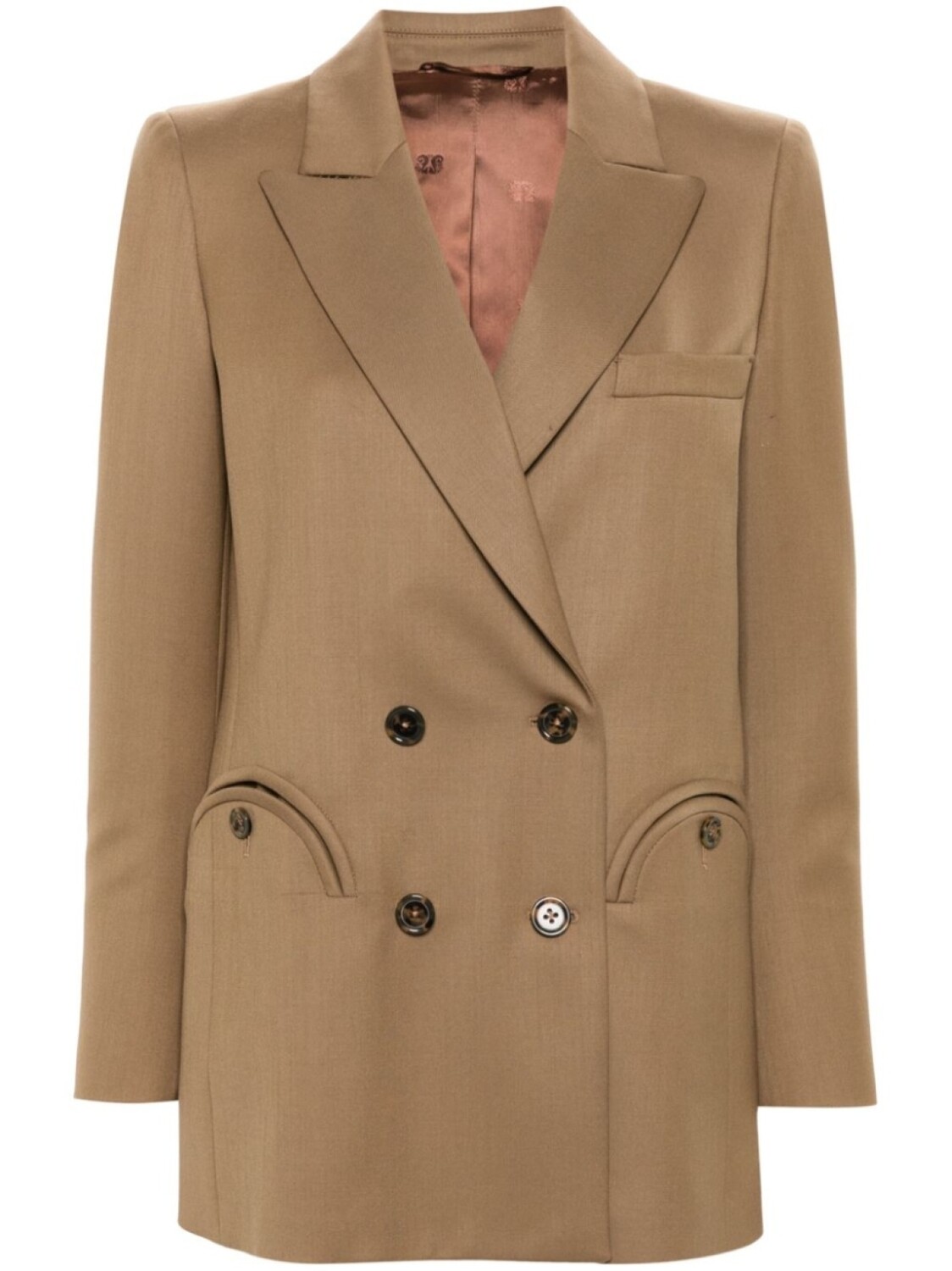 

Blazé Milano двубортный пиджак Jay Everyday, коричневый