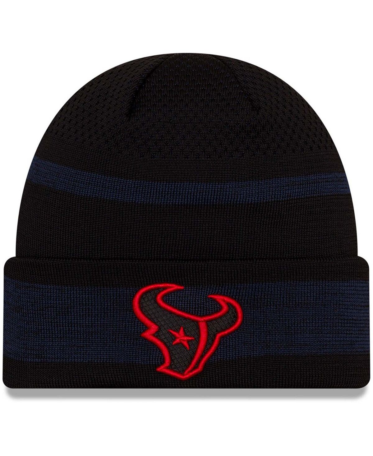 

Houston Texans 2021 Вязаная шапка с манжетами Sideline Tech New Era