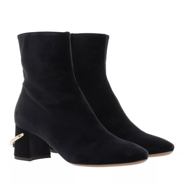 Ботинки ankle boot zip velvet dark L´Autre Chose, синий цена и фото