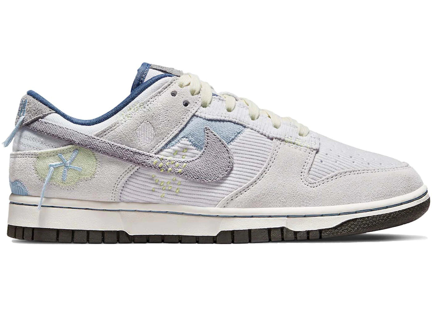

Кроссовки женские Nike Dunk Low, серый / синий