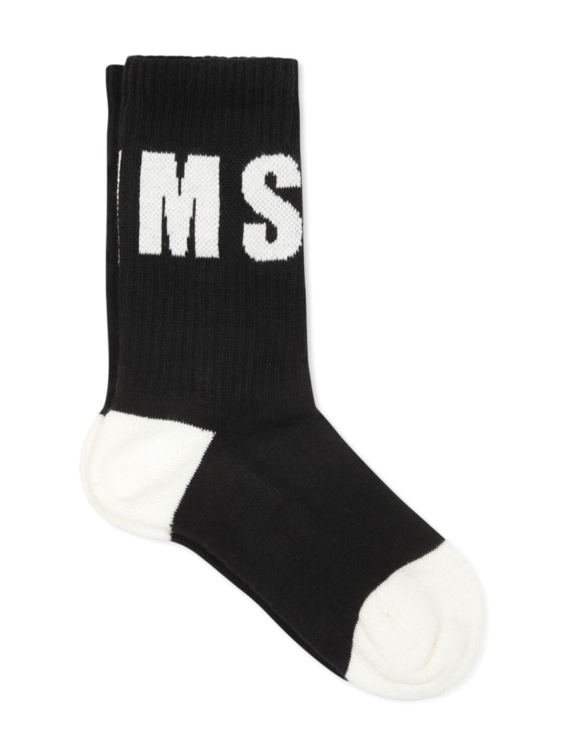 

MSGM Kids носки с логотипом-жаккардом, черный