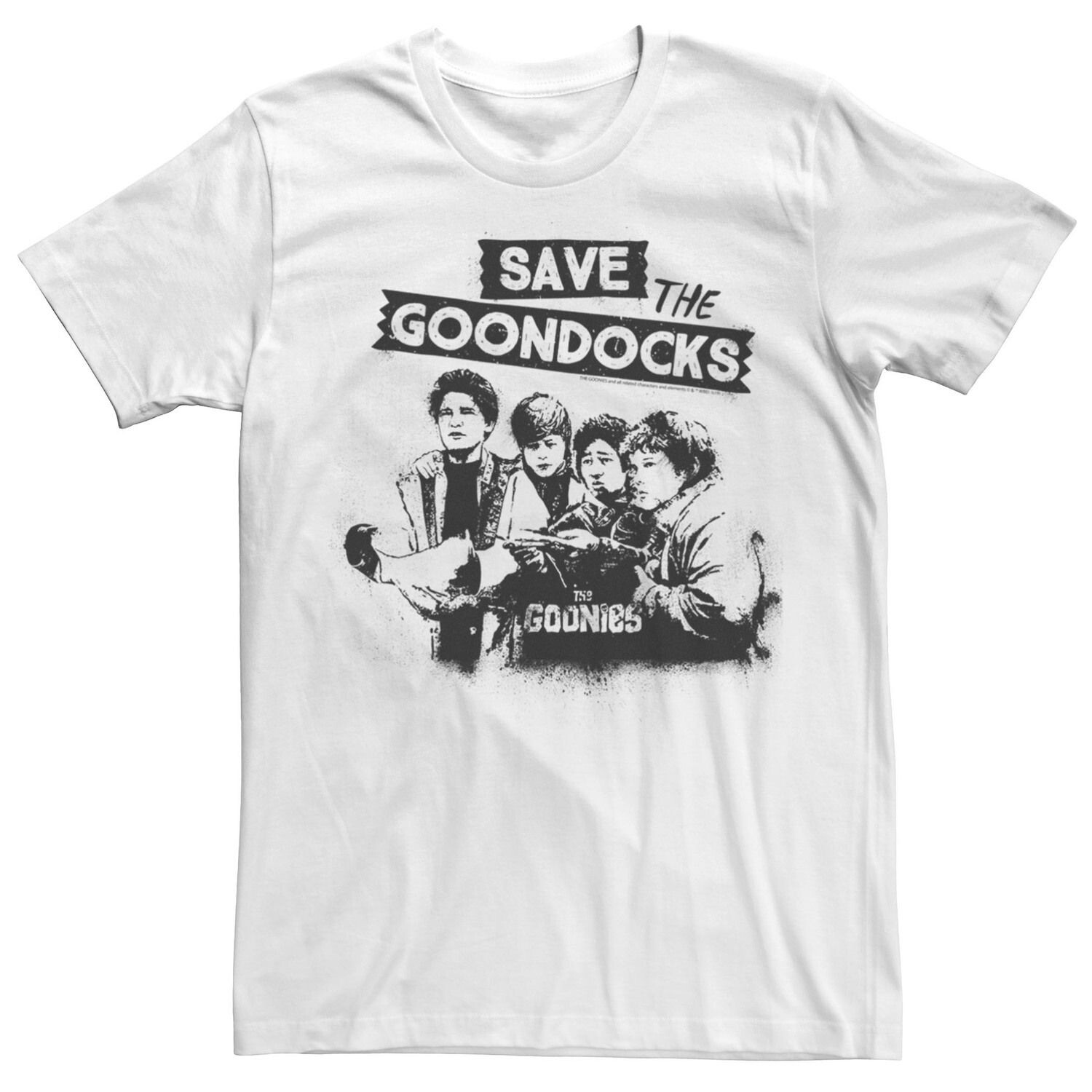 

Мужская футболка с надписью The Goonies Save The Goondocks Licensed Character