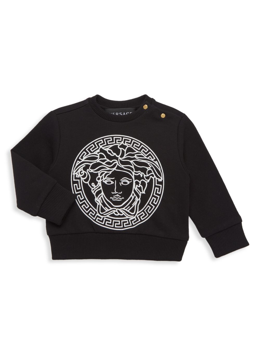 

Толстовка с логотипом Medusa для маленьких девочек Versace, черный