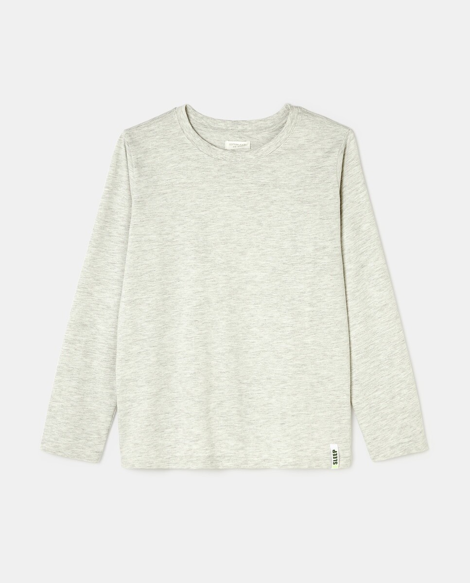 

Футболка для мальчика с длинным рукавом Cotton Juice, серый