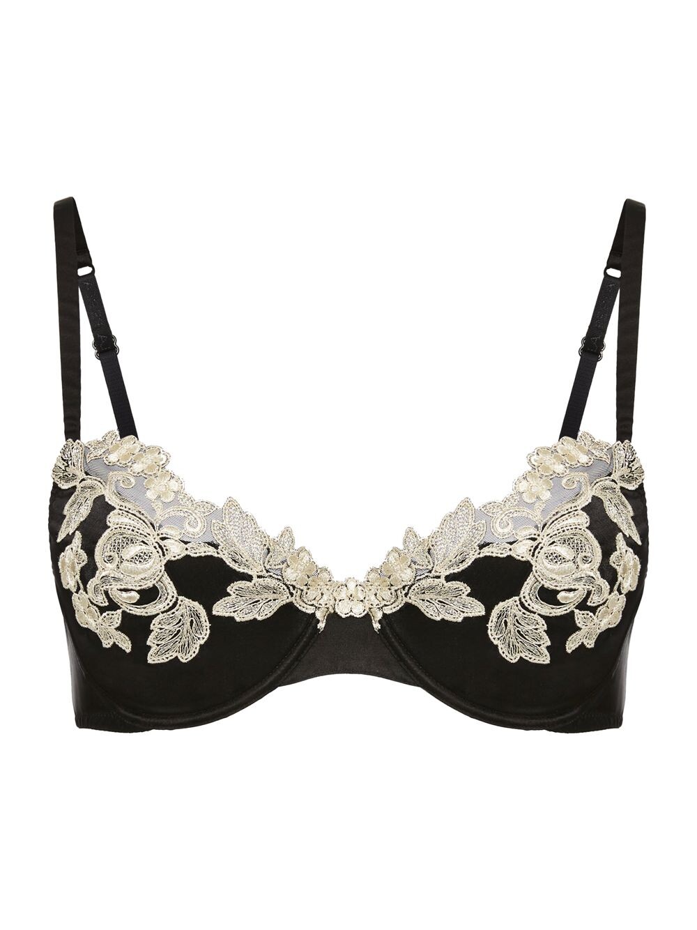 

Кружевной бюстгальтер на косточках Maison La Perla, черный