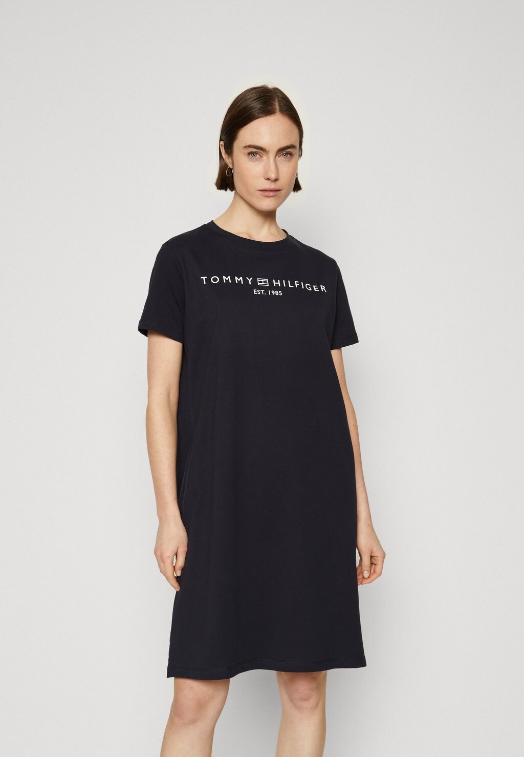 

Платье из джерси Logo Tommy Hilfiger, цвет desert sky