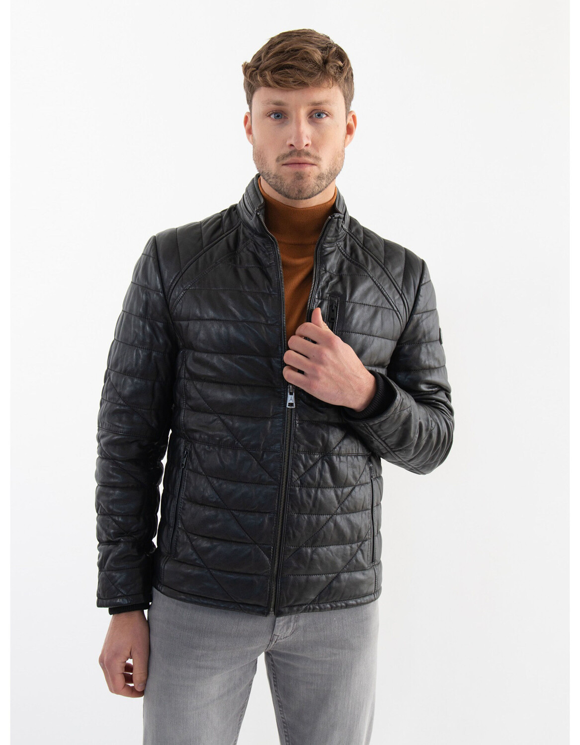 

Стеганая куртка Donders 1860 Elegante Leder, черный