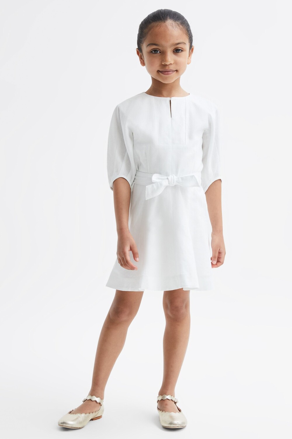 

Льняное платье Фрида Reiss, белый