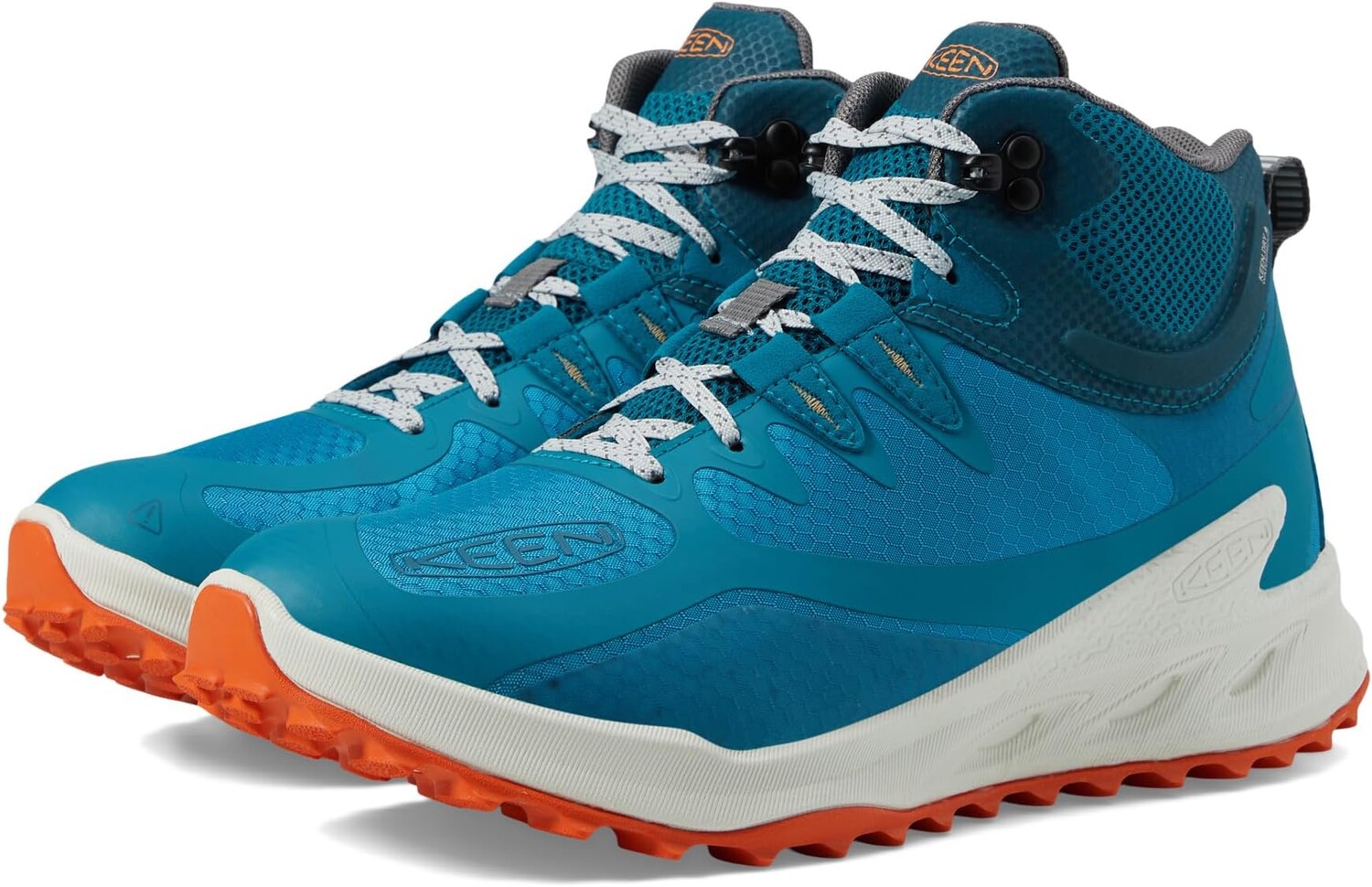 

Кроссовки Zionic Mid Waterproof KEEN, цвет Fjord Blue/Tangerine