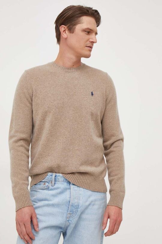 

Шерстяной свитер Polo Ralph Lauren, бежевый