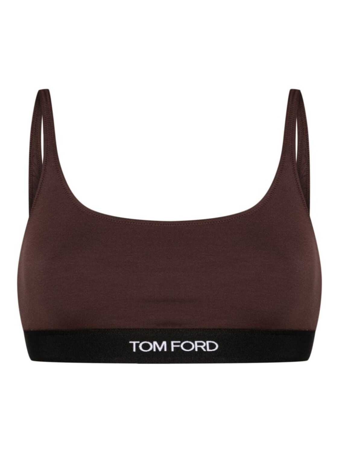 

TOM FORD бюстгальтер-бралетт с жаккардовым логотипом, коричневый