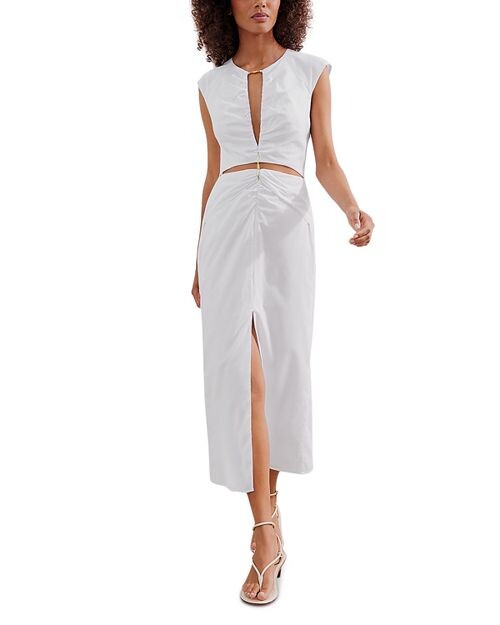 

Однотонное платье миди Saori ViX, цвет White