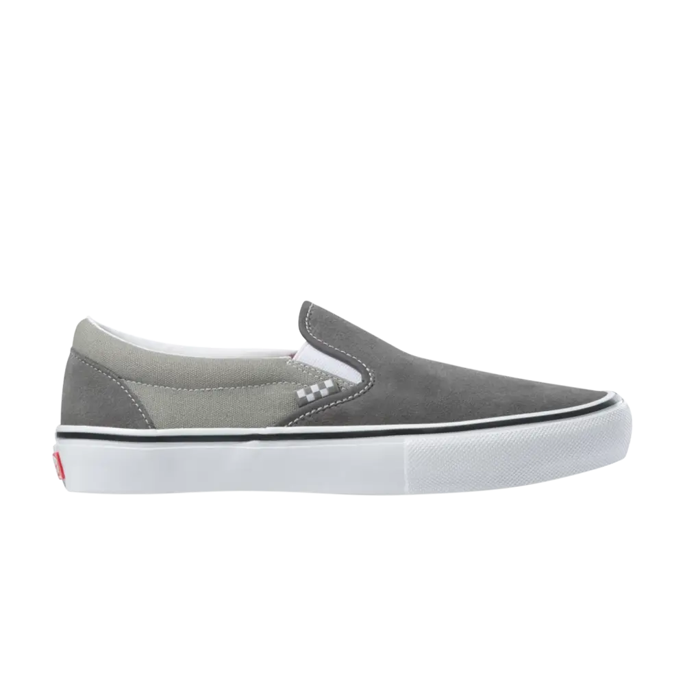 

Скейт-слипоны Vans, серый