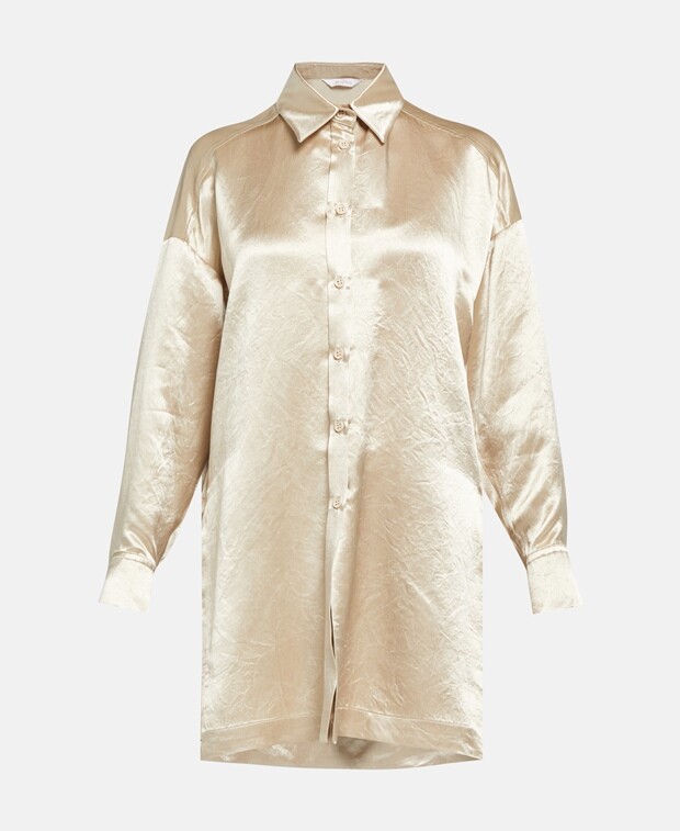 

Атласная блузка Max Mara Leisure, естественный