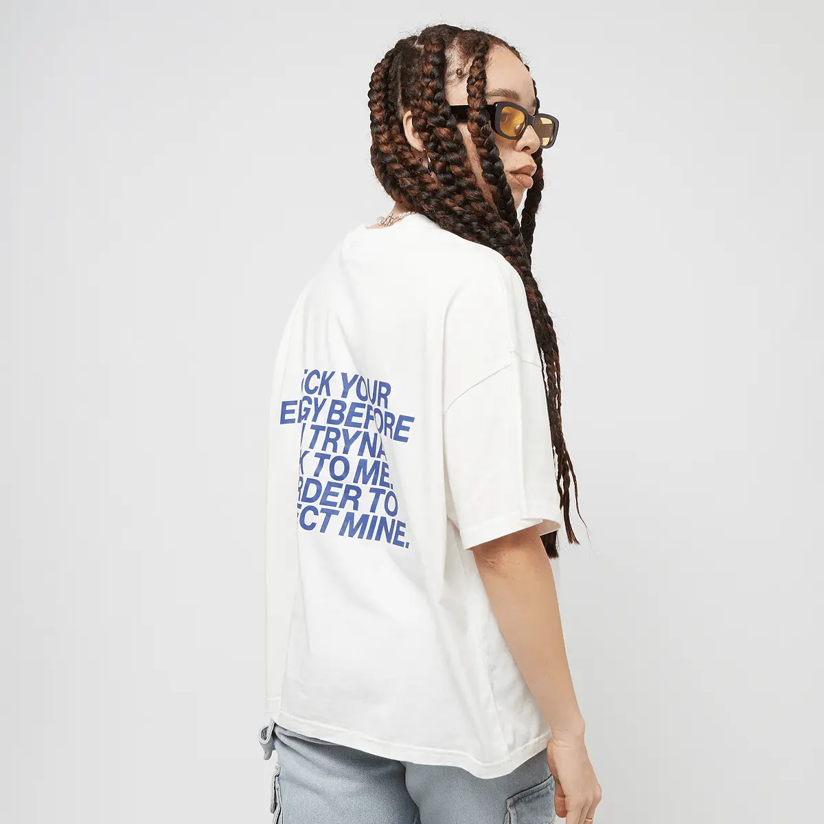

Футболка Pegador Habana Heavy Oversized Tee, белый/синий