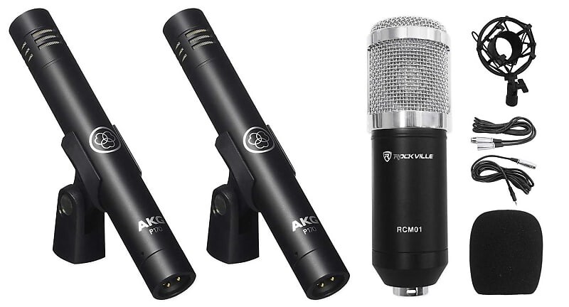 

Конденсаторный микрофон AKG (2) P170+RCM01