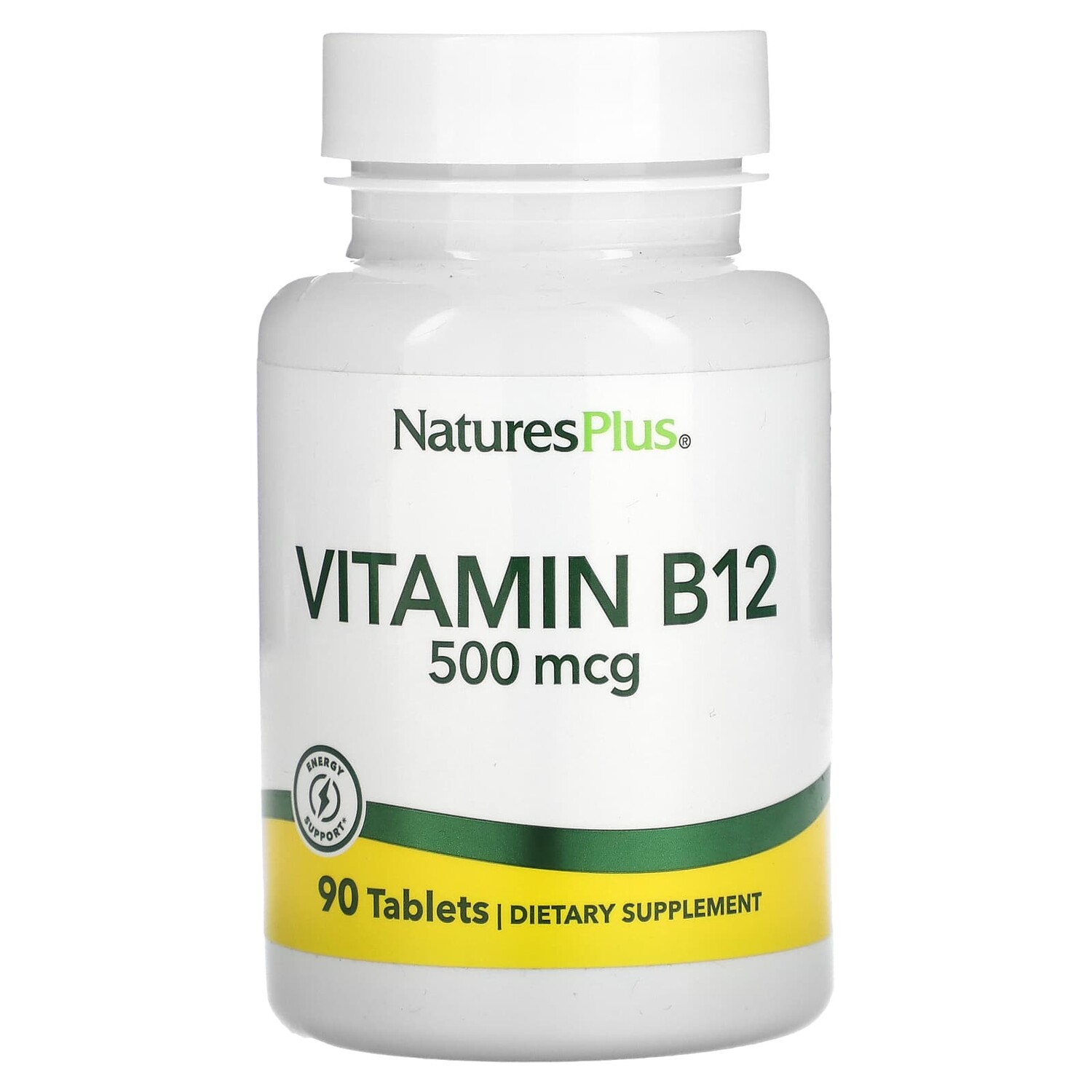 

Витамин B12, 500 мкг, 90 таблеток, NaturesPlus