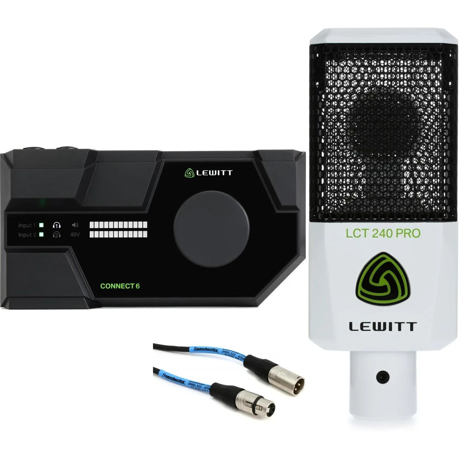 

Комплект аудиоинтерфейса Lewitt Connect 6 USB-C и конденсаторного микрофона LCT 240 PRO — белый