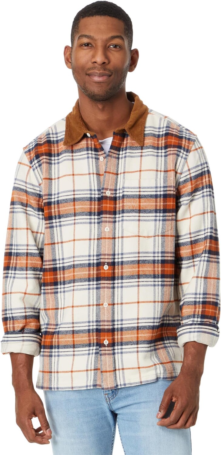 

Легкая куртка-рубашка с вельветовым воротником Madewell, цвет Camping Plaid