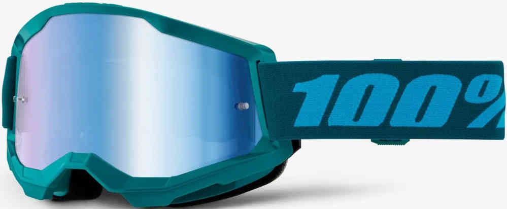 100% хромированные очки для мотокросса Strata 2 Essential 1, зелено-голубой очки для катания на лыжах кросс кантри велосипедные очки для мотокросса мотоциклы оборудование для мотокросса очки для мотокросса вело