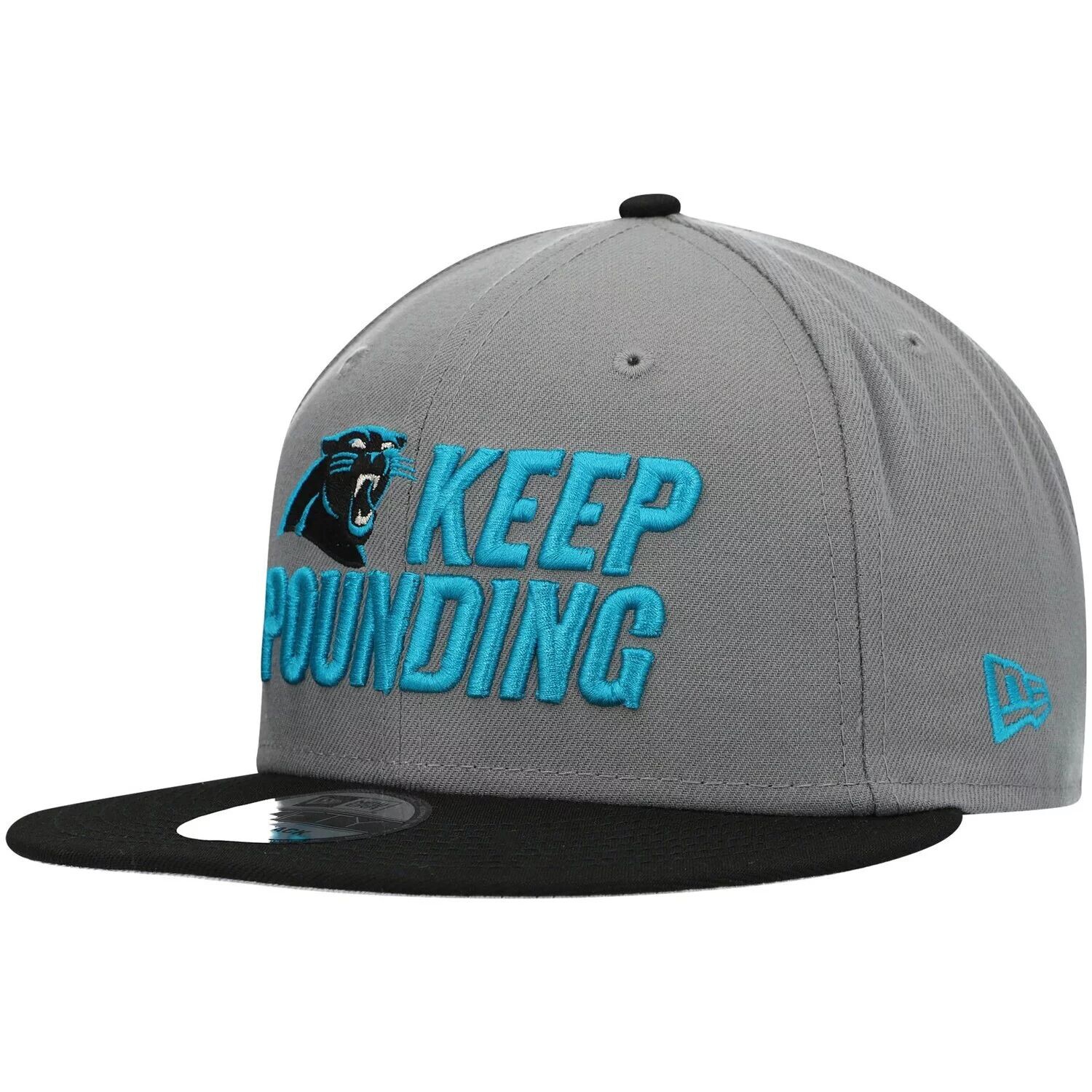 

Мужская серая кепка New Era Carolina Panthers Keep Pounding 9FIFTY Snapback