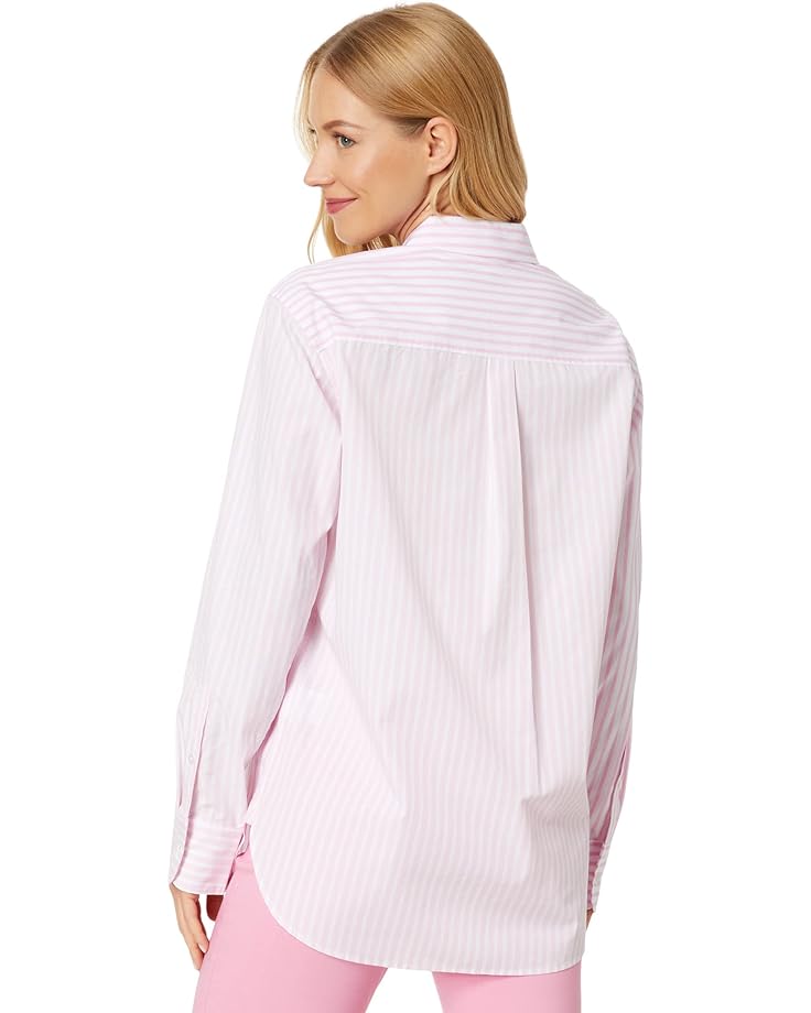 Топ Draper James Long Sleeve Lynn Top, цвет Pink Multi цена и фото