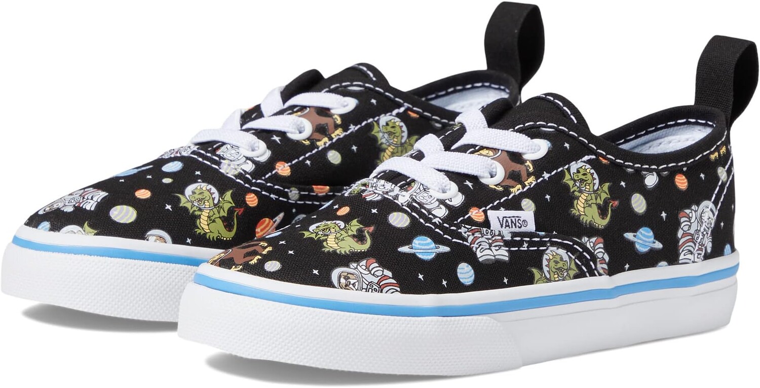 

Кроссовки Authentic Elastic Lace Vans, цвет Glow Cosmic Zoo Black/Blue