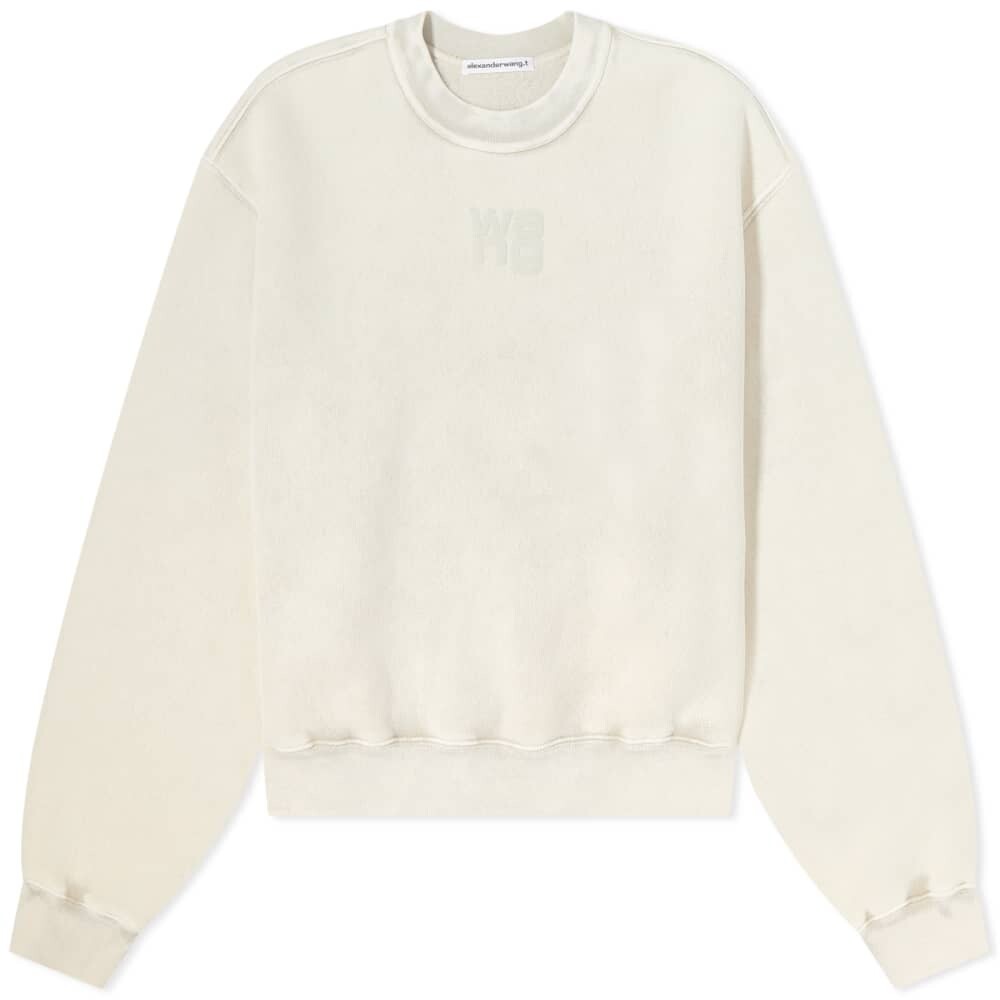 

Свитшот с логотипом Alexander Wang Puff Paint Logo Essential Crew