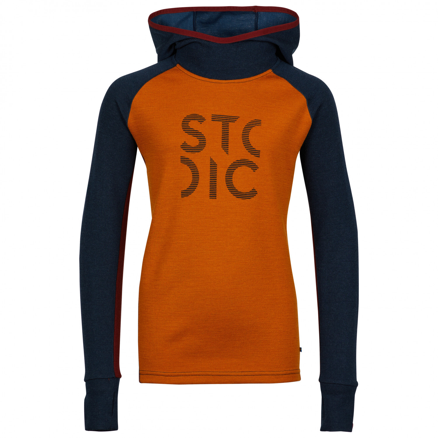 Толстовка из мериноса Stoic Kid's Merino260 StadjanSt Hoody, цвет Pumpkin Multi